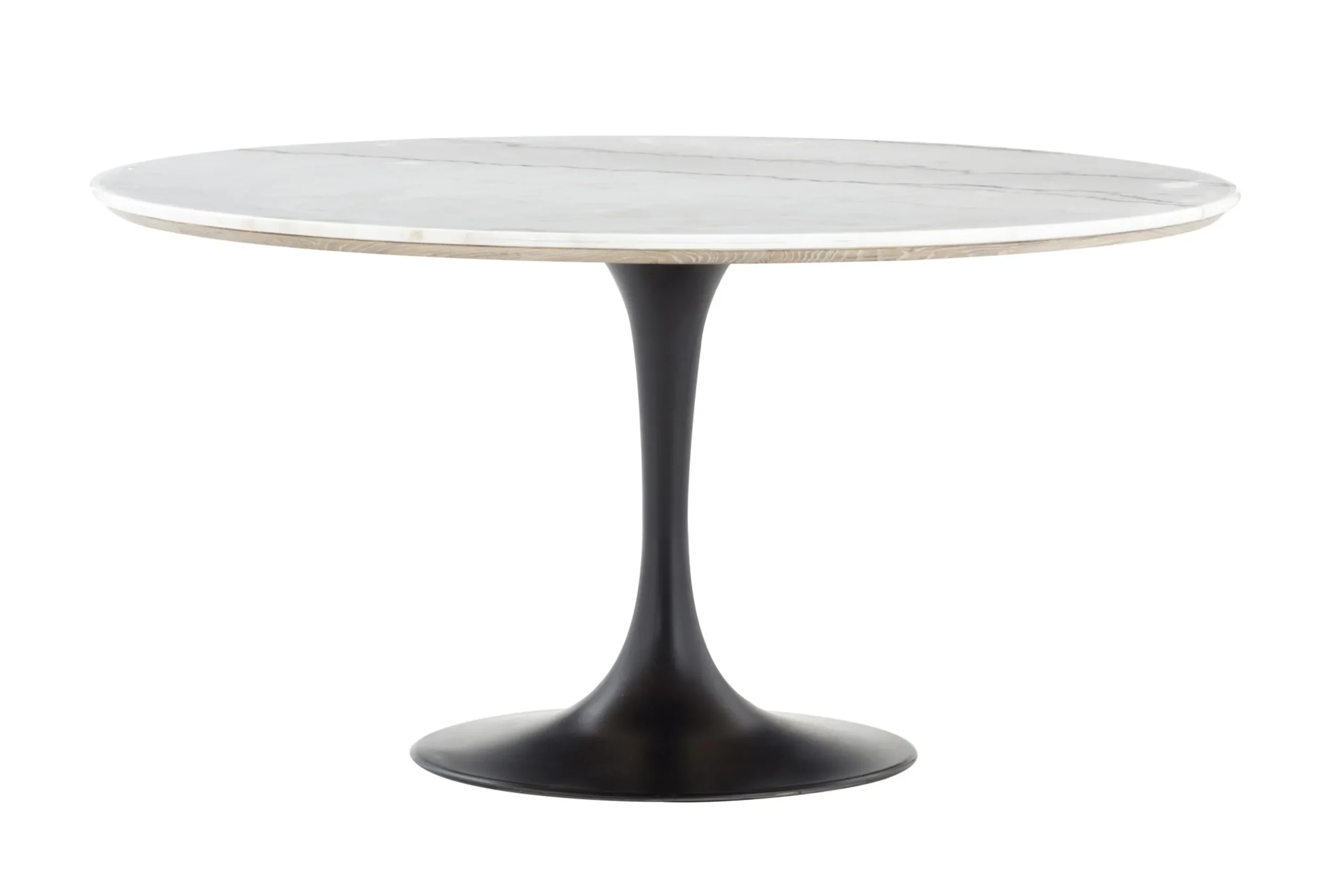 Aboah, Eettafel, Rond, Wit Marmer, 145 Cm