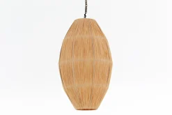 Aimee, Hanglamp, Raffia En Ijzer, L