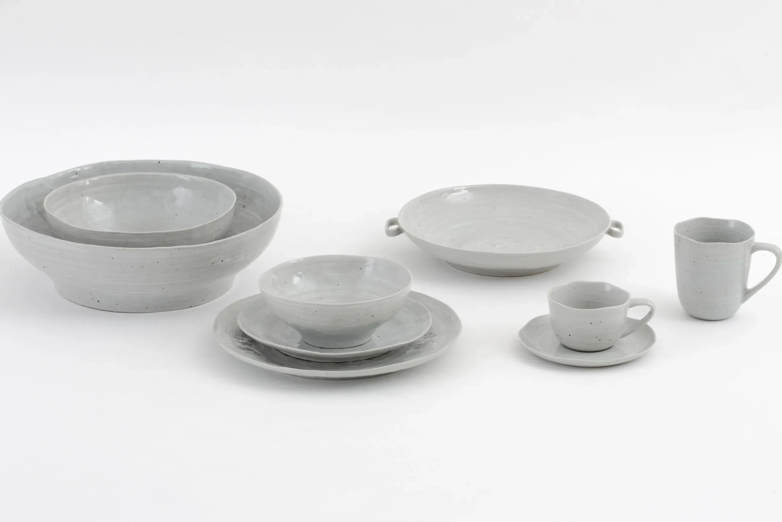 Alanah, Bord, Keramiek, Grijs, 21,5Cm
