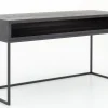 Armand, Bureau, Zwart Eiken En Metaal