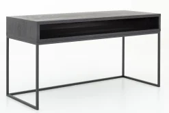Armand, Bureau, Zwart Eiken En Metaal
