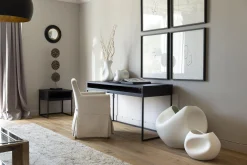 Armand, Bureau, Zwart Eiken En Metaal