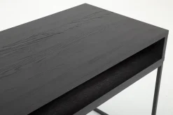 Armand, Bureau, Zwart Eiken En Metaal