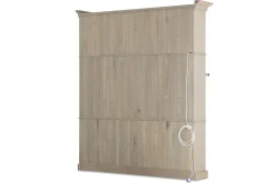 Balmore, Boekenkast, Verweerd Eiken, 2-Delig, Met Ladder