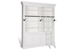Balmore, Boekenkast, Wit, 2-Delig, Met Ladder