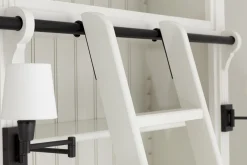 Balmore, Boekenkast, Wit, 2-Delig, Met Ladder