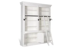 Balmore, Boekenkast, Wit, 2-Delig, Met Ladder