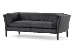 Bellamy, Bank, Zwart, Leer, 2,5-Zits