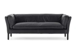 Bellamy, Bank, Zwart, Leer, 2,5-Zits