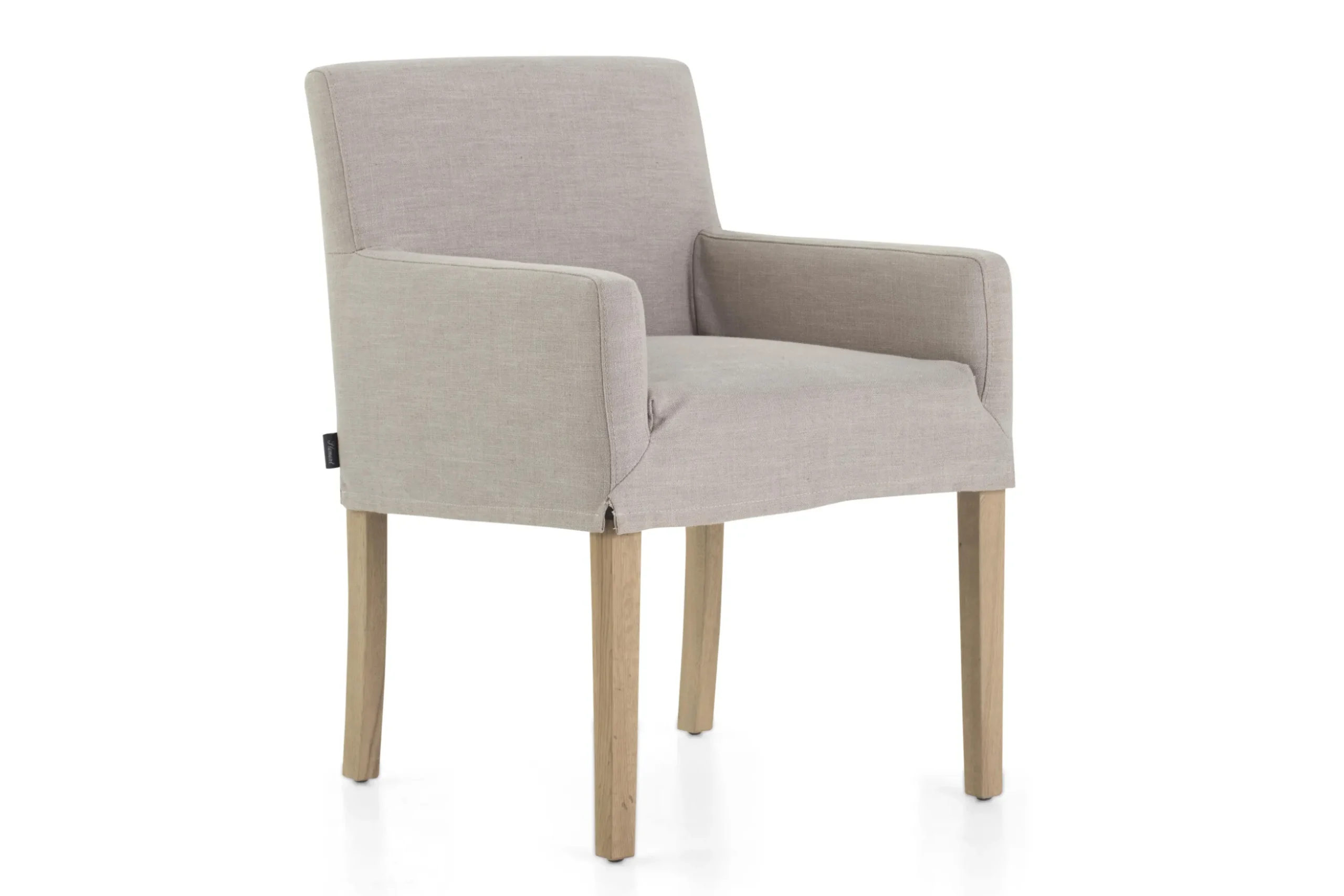 Billy, Fauteuil, Berken, Gebroken Wit Linnen