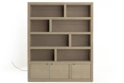 Bjorn, Boekenkast, Verweerd Eiken, Met Dimbare Led-Verlichting