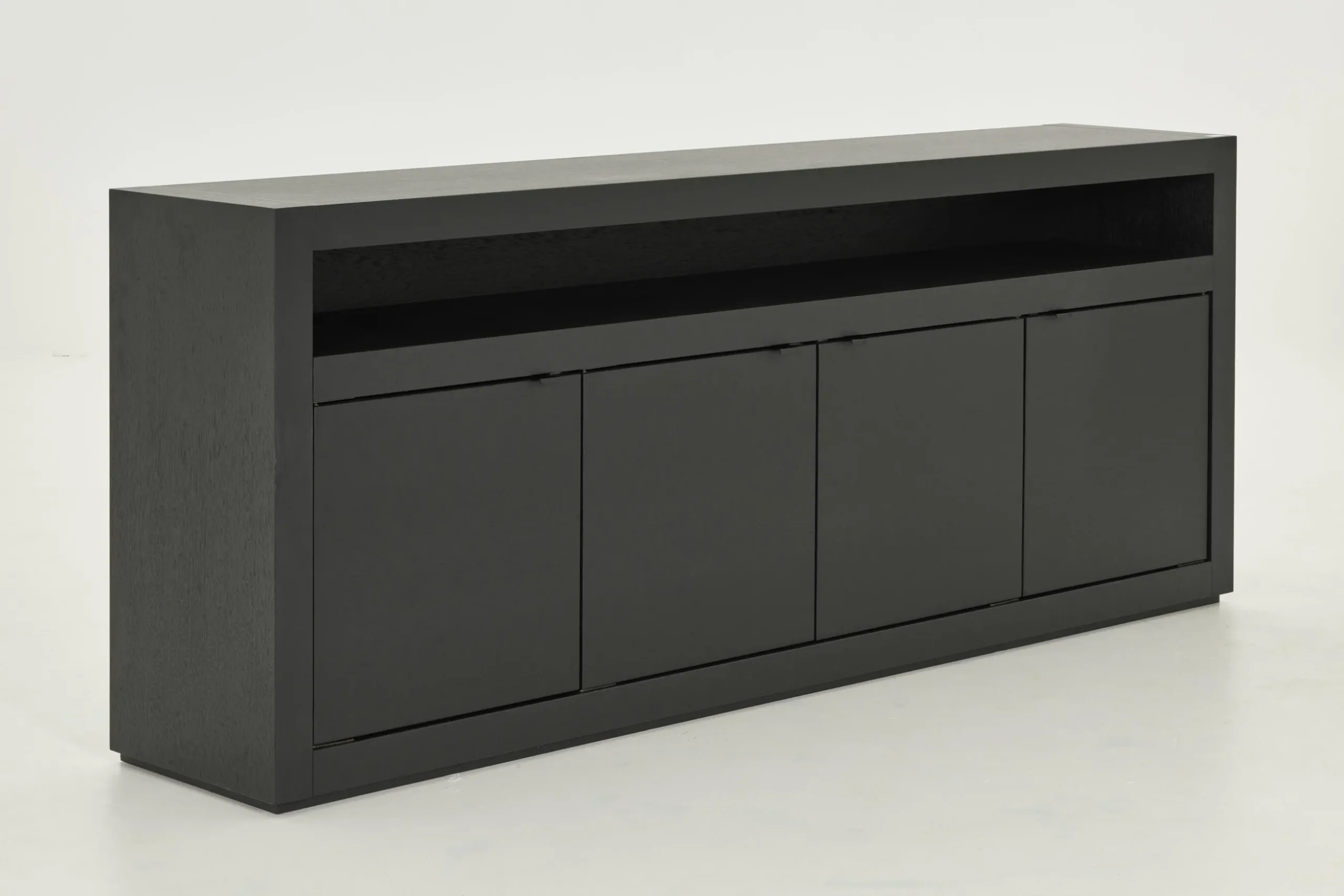 Bjorn, Dressoir, Zwart, 4 Deurs, Met Dimbare Led-Verlichting