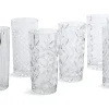 Bogart, Hoog Glas, Handgeslepen, Set Van 6