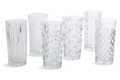 Bogart, Hoog Glas, Handgeslepen, Set Van 6