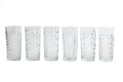 Bogart, Hoog Glas, Handgeslepen, Set Van 6