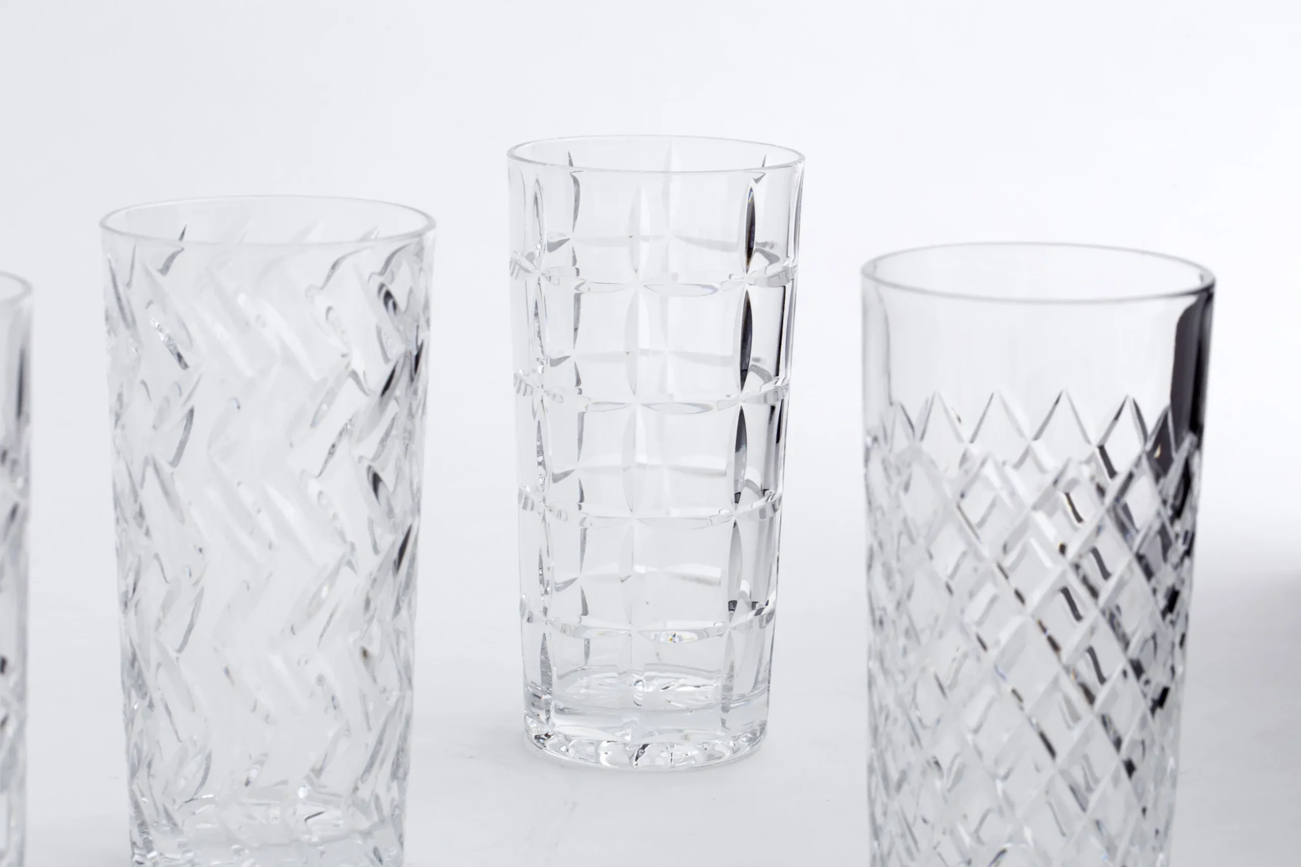 Bogart, Hoog Glas, Handgeslepen, Set Van 6