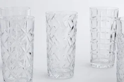 Bogart, Hoog Glas, Handgeslepen, Set Van 6