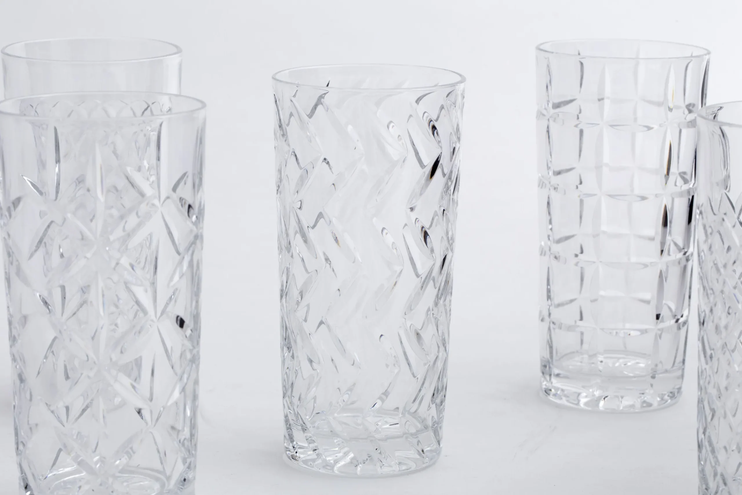 Bogart, Hoog Glas, Handgeslepen, Set Van 6