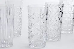 Bogart, Hoog Glas, Handgeslepen, Set Van 6