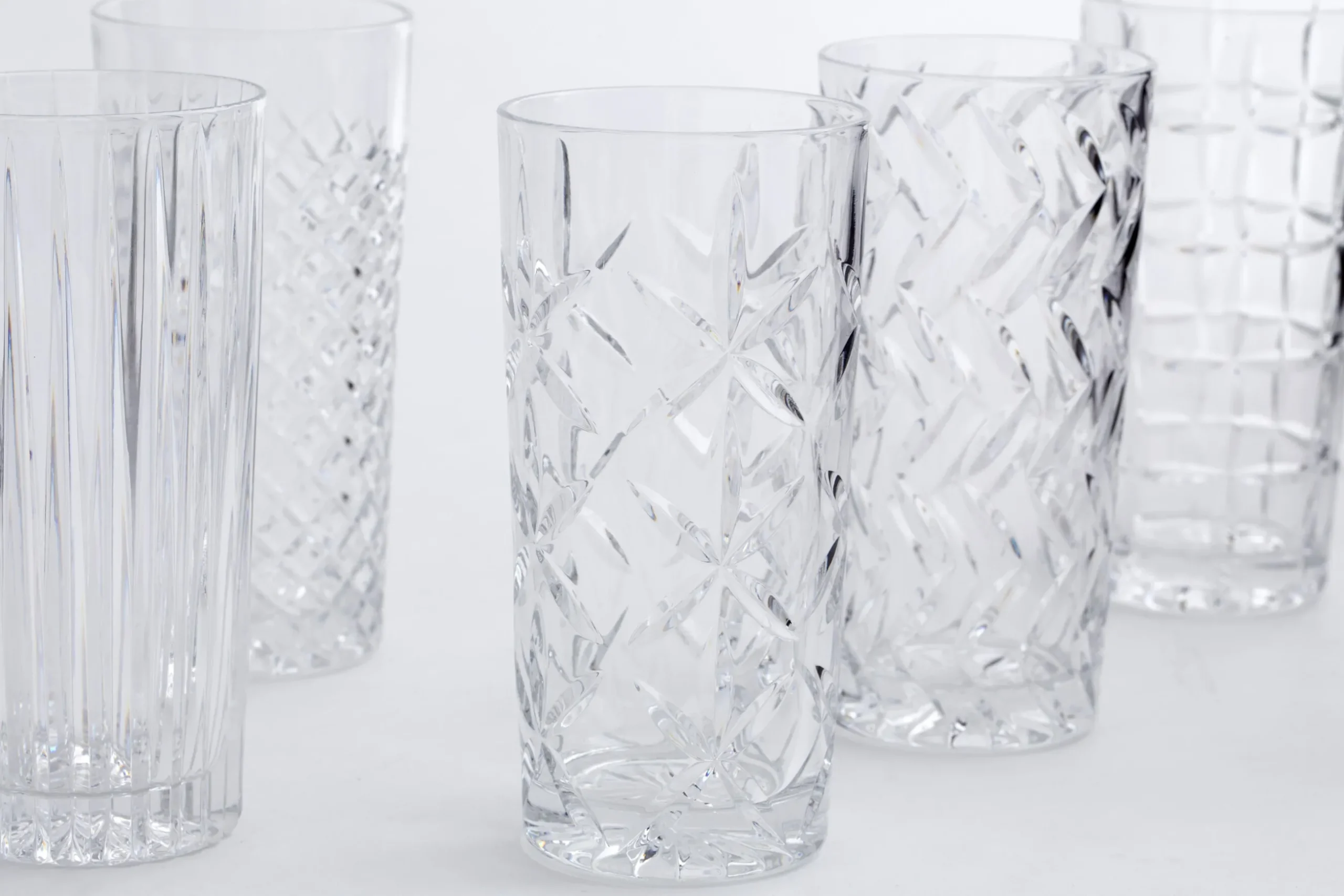 Bogart, Hoog Glas, Handgeslepen, Set Van 6