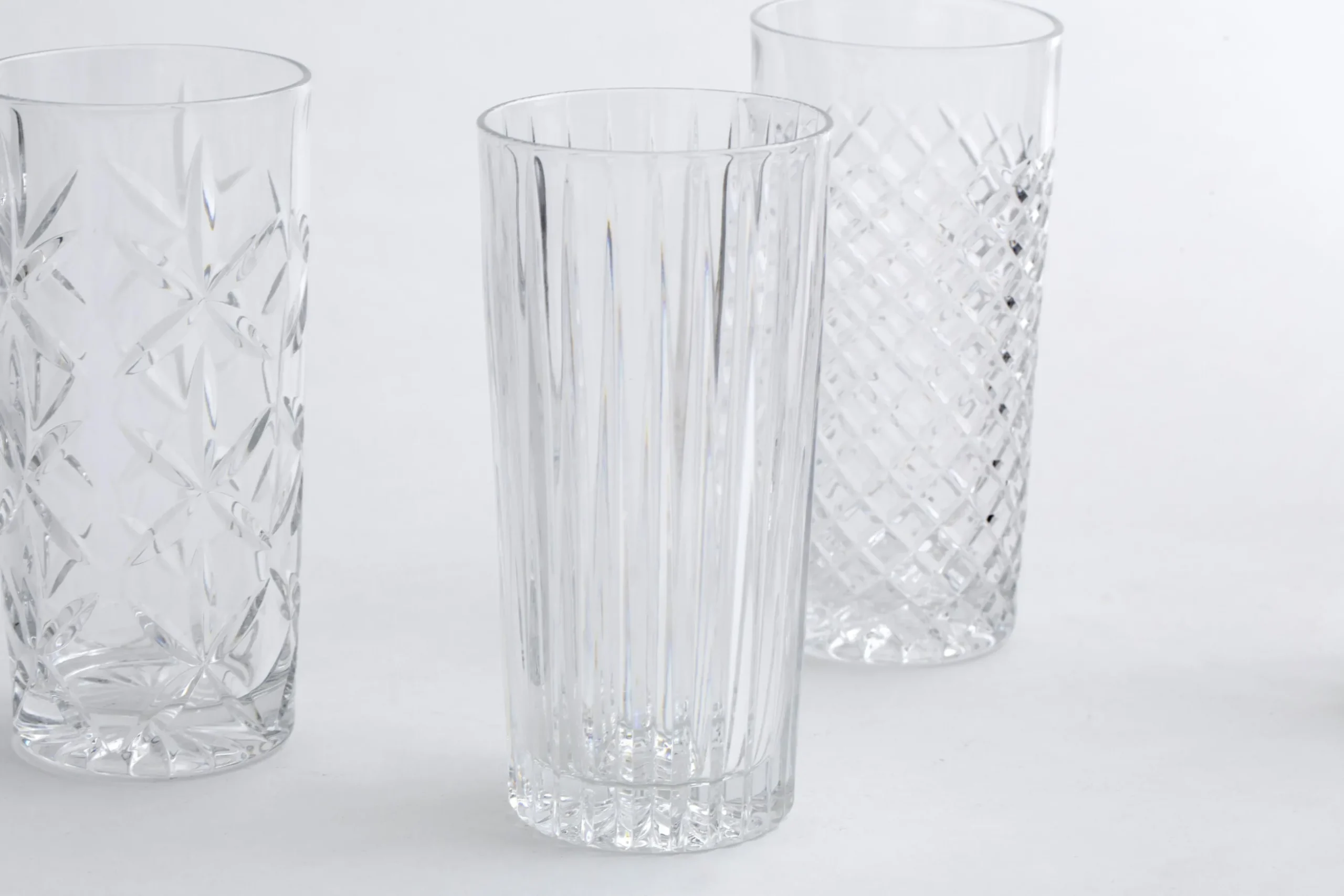 Bogart, Hoog Glas, Handgeslepen, Set Van 6