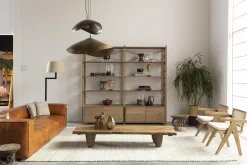 Bruno, Fauteuil, Eiken, Riet, Met Kussen
