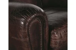 Burnham, Club Fauteuil, Donkerbruin, Leer