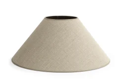 Circum, Lampenkap, Natuurlijk En Zilver, Conisch, 55 Cm