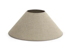 Circum, Lampenkap, Natuurlijk En Zilver, Conisch, 45 Cm