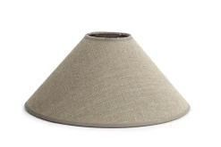 Circum, Lampenkap, Natuurlijk En Zilver, Conisch, 30 Cm