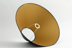 Circum, Lampenkap, Zwart En Goud, Conisch, 55 Cm