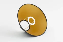 Circum, Lampenkap, Zwart En Goud, Conisch, 23 Cm