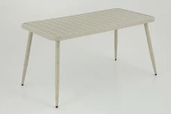 Claire, Tuintafel, 150X75, Retro Wit