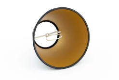 Clips, Lampenkap, Zwart En Goud, Conisch, 14 Cm