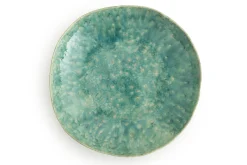 Cresta, Serveerschaal, Keramiek, Turkoois, Rond, 37 Cm