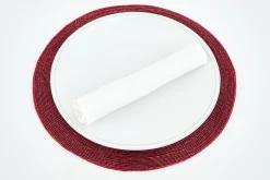 Delvin, Placemat, Kralen, Rood