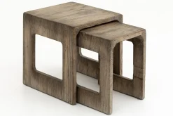 Dineen, Bijzettafel, Hout, Bruin, L