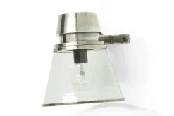 Edwardo, Wandlamp, Messing, Antiek Zilver