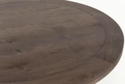 Forino, Eettafel, Gerookt Eiken, Rond, 110 Cm