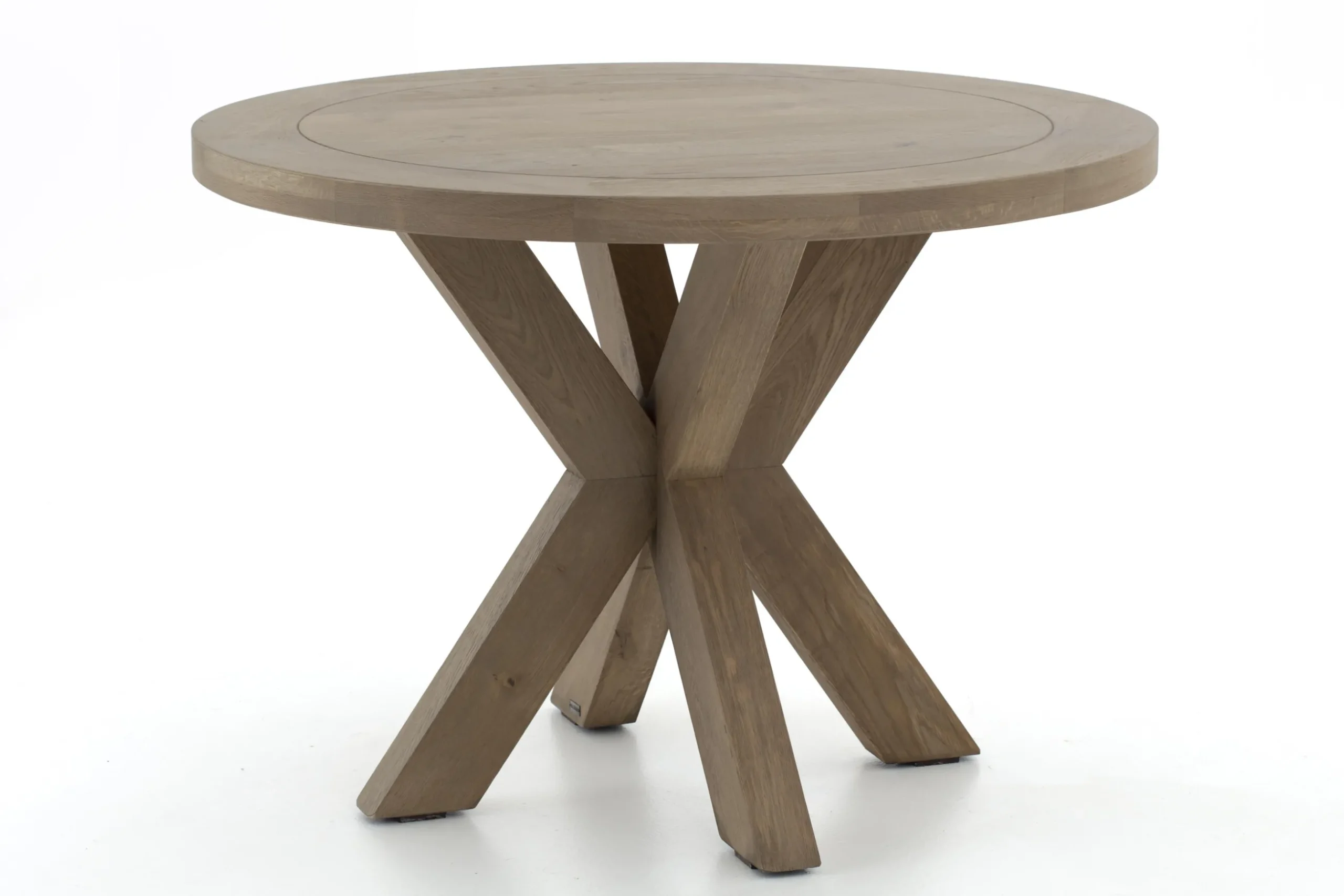 Forino, Eettafel, Verweerd Eiken, Rond, 110 Cm