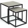 Hayes, Bijzettafel, Vierkant, Set Van 2