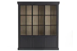 Ijzeren Jason, Kast, Zwart, Eiken, 3 Ijzeren Deuren