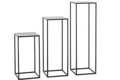Isaac, Standaard, Metaal, Zwart, H 95 Cm