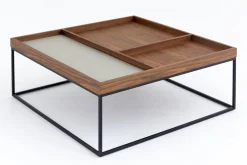 Jalon, Salontafel, Vierkant, Hout En Metaal