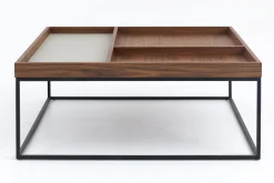 Jalon, Salontafel, Vierkant, Hout En Metaal