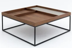 Jalon, Salontafel, Vierkant, Hout En Metaal