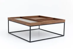 Jalon, Salontafel, Vierkant, Hout En Metaal