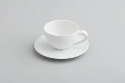 Jille, Kop En Schotel, Keramiek, Wit, L, 200 Ml