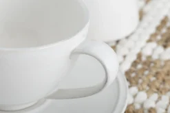Jille, Kop En Schotel, Keramiek, Wit, L, 200 Ml