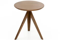 Lacey, Bijzettafel, Hout, Rond